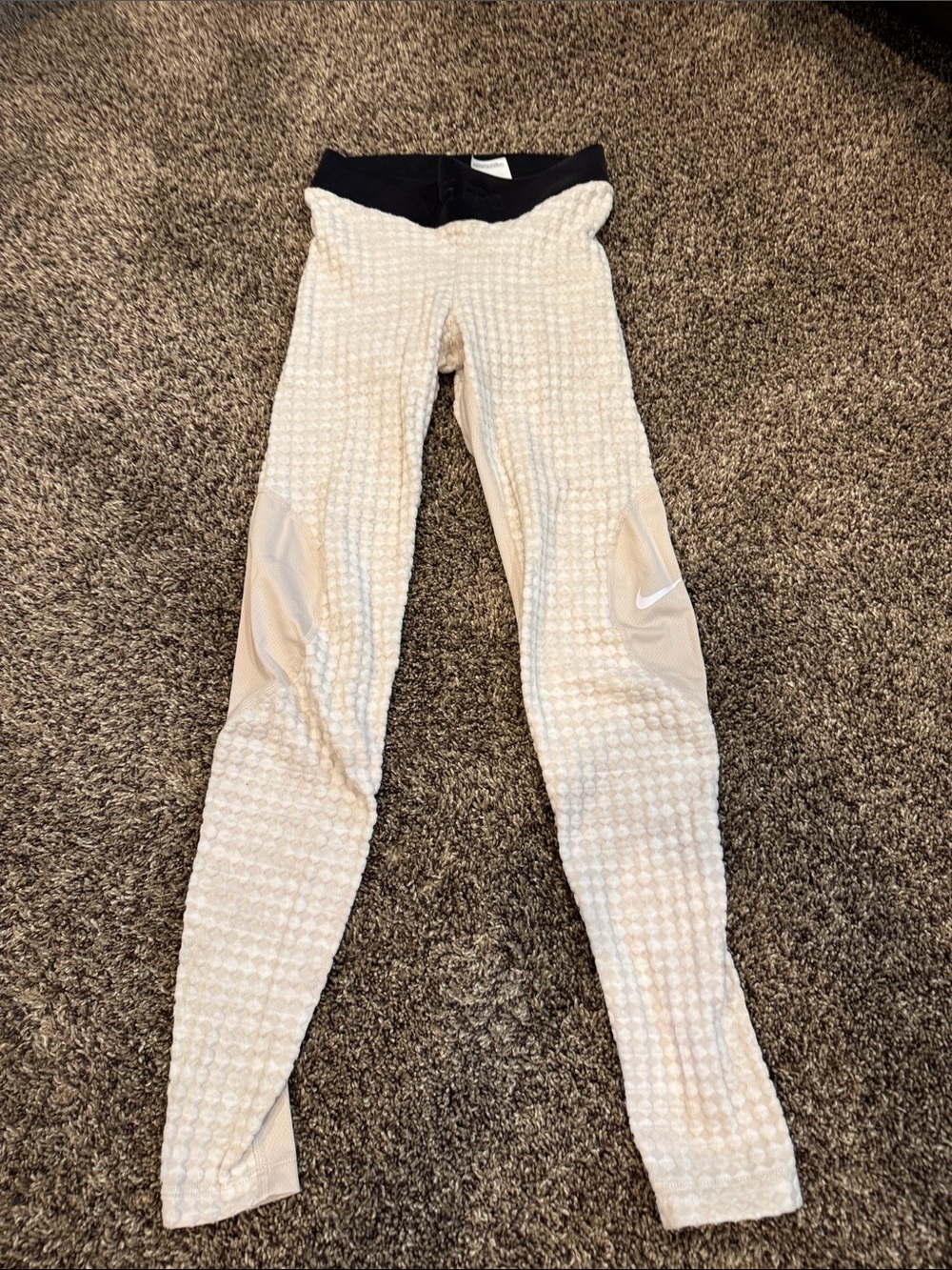 Nike textured Leggings with Black Waistband